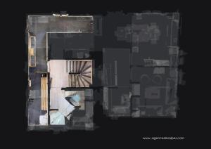 a rendering of a floor plan of a building at Chalet De Manou - Chalet individuel rénové pour 12 personnes avec sauna dans les 3 Vallées MAE-3694 in Saint-Martin-de-Belleville