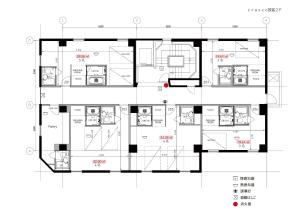a floor plan of a house at Kanazawa 旅音 in Kanazawa