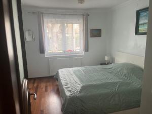 a bedroom with a bed and a window at Apartments Nicole in Baden