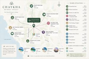 a map of the chalkyka retreat park at Chaykha Retreat Phuket in Chalong
