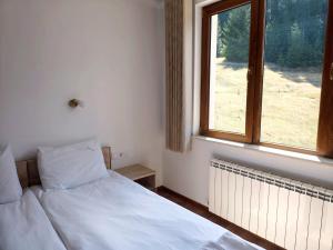 a bedroom with a bed and a window at Daisy Forest in Borino