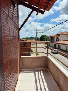 a view from the balcony of a house at Kitnet Rústica! in Januária