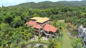 an aerial view of a house in the forest at Segundo Piso complet in La Cuaba