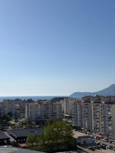 a view of a city with tall buildings at Mare e Monti in Bar