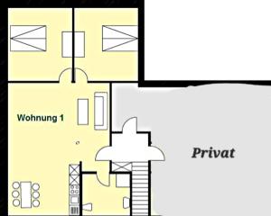 a floor plan of a house at Griesenstraße in Warendorf