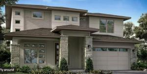 a rendering of a house with a garage at Banty Villa - Master Lounge in Austin