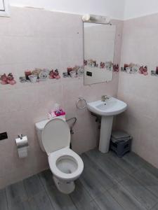 a bathroom with a toilet and a sink at tamraght samba 2 in Tamraght Ou Fella +6 photos
