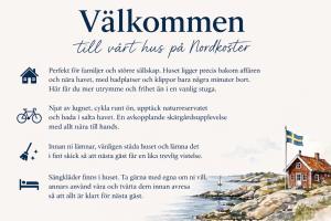 a poster of a house on a cliff next to the ocean at Seaside Koster house in Strömstad