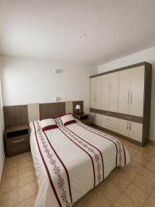 a bedroom with a large bed in a room at Casa Esquina - Centro San Rafael in San Rafael