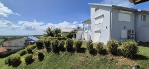 a house on top of a hill with bushes at location studio in Ducos