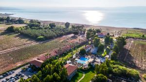 an aerial view of a resort with the ocean at Solaya Kineret in Migdal