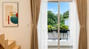 a view from a room with a window at Amory Airport Hotel in Ho Chi Minh City