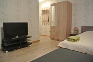 TV a/nebo společenská místnost v ubytování Piramida Apartments
