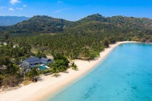 an aerial view of a resort on a beach at Ban Laem Set - by Sublime Samui Villas in Laem Set Beach