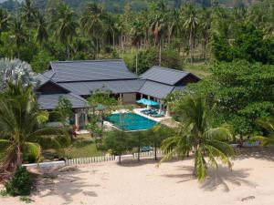 an aerial view of a resort with a swimming pool at Ban Laem Set - by Sublime Samui Villas in Laem Set Beach