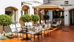 Balkon lub taras w obiekcie Hotel Jägerhorn