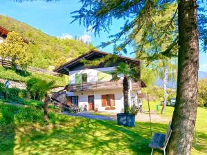 a house with a tree in front of it at Ferienwohnung Burgfrieden Brixen with BrixenCard in Brixen