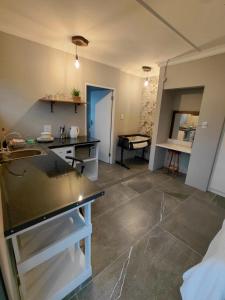 a kitchen with a counter top in a room at GOOSE Nest in Gonubie