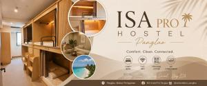 a sign for a hotel in a room at Isa Pro hostel panglao in Sampong