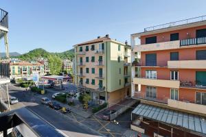 an overhead view of a city street with buildings at Beautifulliguria in Sestri Levante