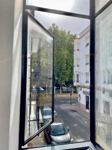 a view of a car from a window at Galteo Alameda in Ronda