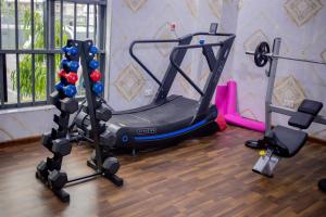 Phòng/tiện nghi tập thể dục tại Royal De Elite Hotel