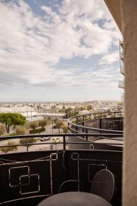 a view from the balcony of a building at B&B Metropols Sottomarina in Sottomarina
