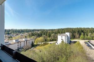 a view of a city from a building at Forest Elegance in Freudenstadt