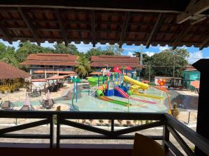 a water park with a playground with slides at Samaúma Park Hotel in Barcarena