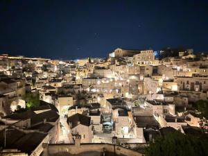 Udsigt til Matera eller udsigt til byen taget fra feriehuset