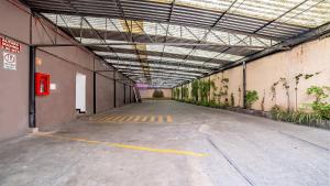 an empty parking lot in an empty building at Hotel Mariscal in Mexico City