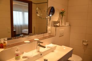 Koupelna v ubytování Hotel Anna
