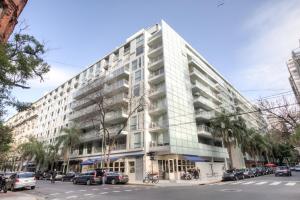 a large white building on a city street at CasaSur Bellini in Buenos Aires