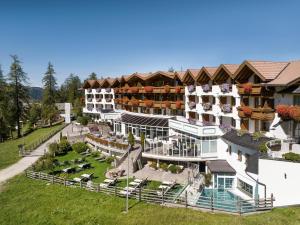 an aerial view of a hotel at Hotel Sonnalp 4 Sterne Superior in Obereggen