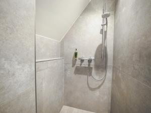 a shower in a bathroom with a glass shower at Le Baldinger Boutique Hotel in Bamberg +43 photos