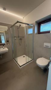 Koupelna v ubytování Hotel Farma + 21 fotografií
