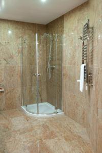 Koupelna v ubytování Hotel Amadeus