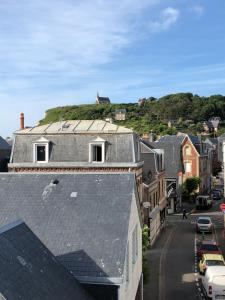 a view from the roof of a building at Le nid marin in Étretat