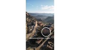 an aerial view of the city of sarajevo in bosnia at Apartaments Turístics Cardona IV in Cardona