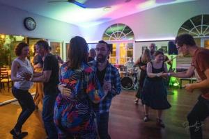 a group of people dancing on a dance floor at The Historic Railway Barracks in Goulburn +47 photos