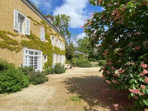 a house with ivy growing on the side of it at Le Clos des Erables in Dijon