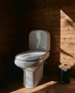 a white toilet in a room with a wooden wall at I Giardini del Caramante in Soverato Marina +42 photos