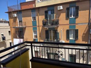 a view of a building from a balcony at House raffy in San Severo