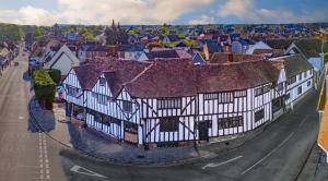 an overhead view of a building in a city at Best Western The Rose & Crown Hotel in Colchester +72 photos