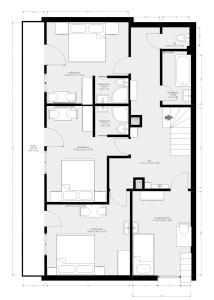 a floor plan of a house at Berghaus Biberwier in Biberwier