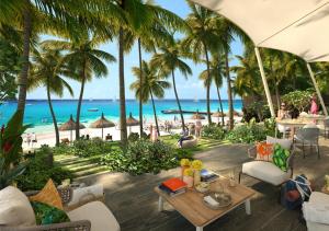 an image of the beach at the excellence punta cana resort at Beach Walk Apartment with Private Garden & Wifi in Grand-Baie