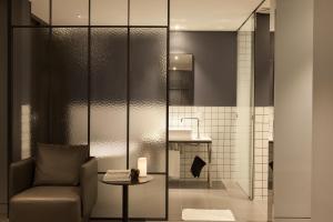 Koupelna v ubytování Hotel Gaden