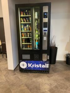 a kestrel soda vending machine in a room at Eskias2 in Garðabær +3 photos