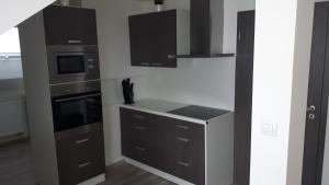 Kuchyň nebo kuchyňský kout v ubytování Apartmany Agatha