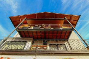 A balcony or terrace at Wolfgangsee Appartment